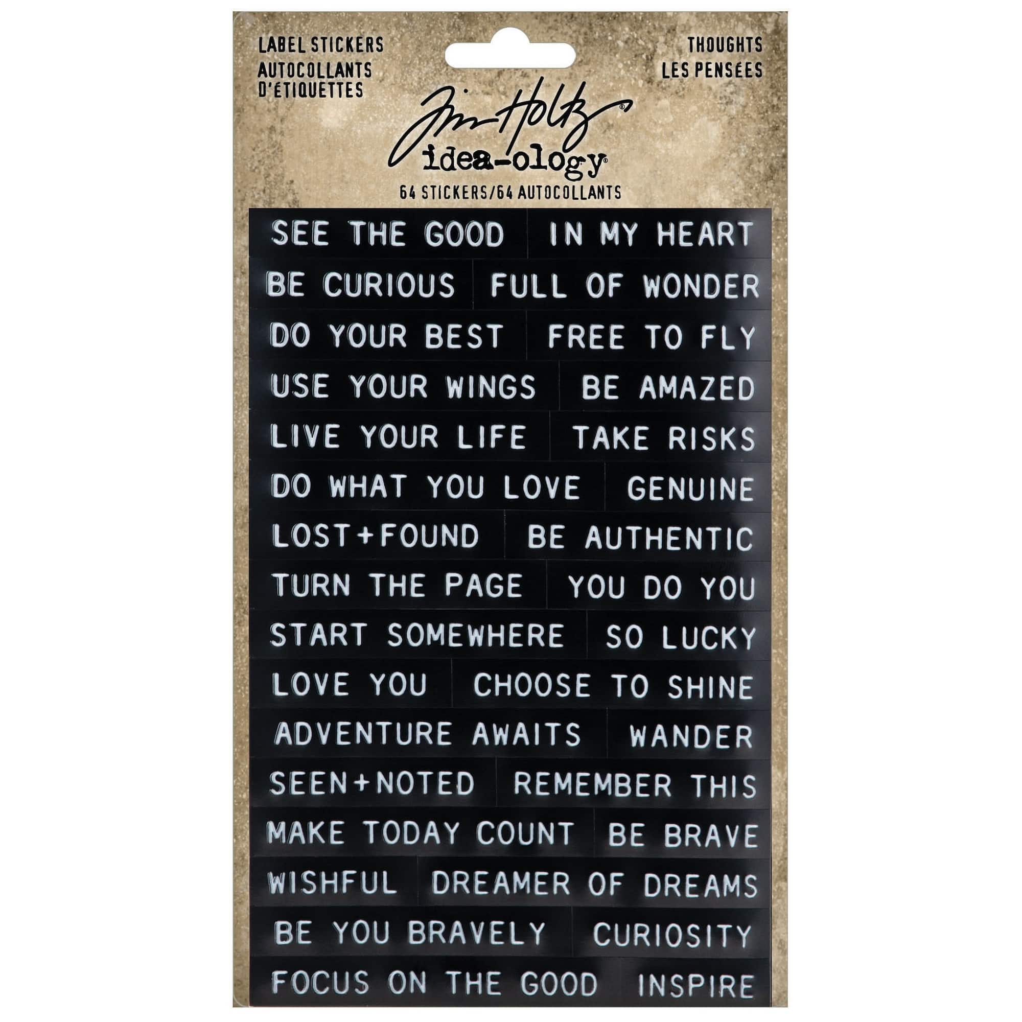 Tim Holtz® Idea-Ology® Sentiments Label Stickers
